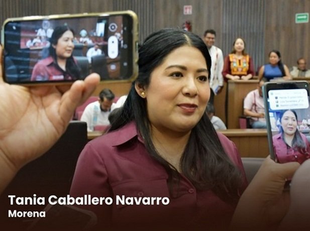 La presidenta de la Junta de Coordinación Política (Jucopo), diputada Tania Caballero Navarro
