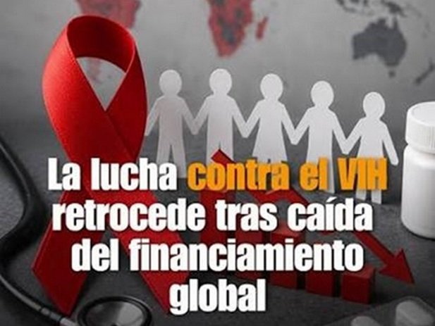 La financiación internacional para el VIH se redujo en más de 1.500 millones de dólares.