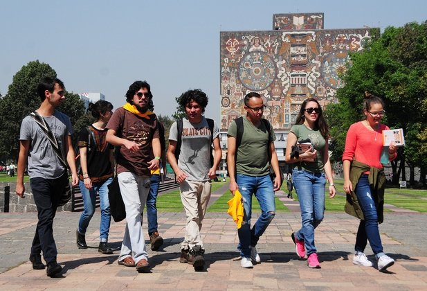 Estudiantes de la Universidad Nacional Autónoma de México.