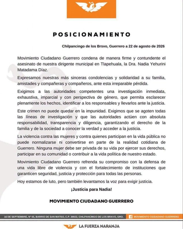 Declaración del Movimiento Ciudadano de Guerrero