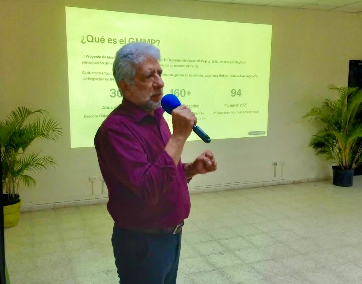 Maximiliano Dueñas, coordinador regional del GMMPpara el Caribe, explicó que el progreso hacia la paridad estáestancado desde hace más de una década y que ningún tipo de medioalcanza el 50 por ciento de presencia femenina.