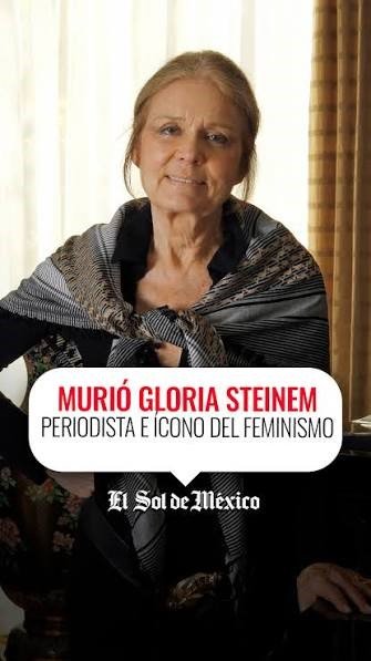 La periodista Gloria Steinem 