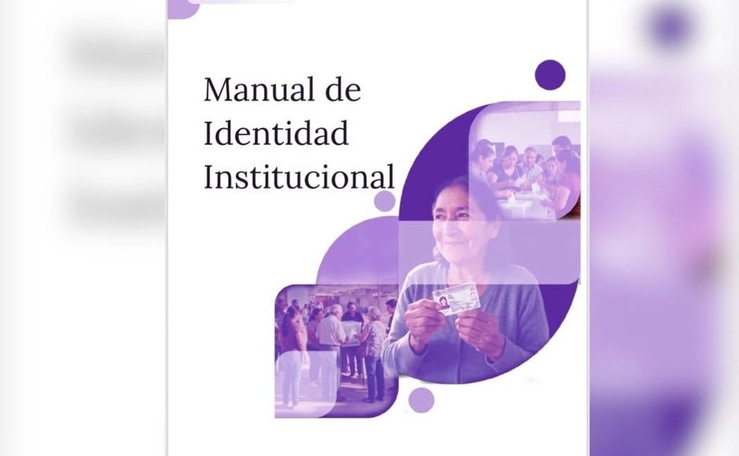 Foto de la portada del manual de imagen del Instituto Nacional Electoral.