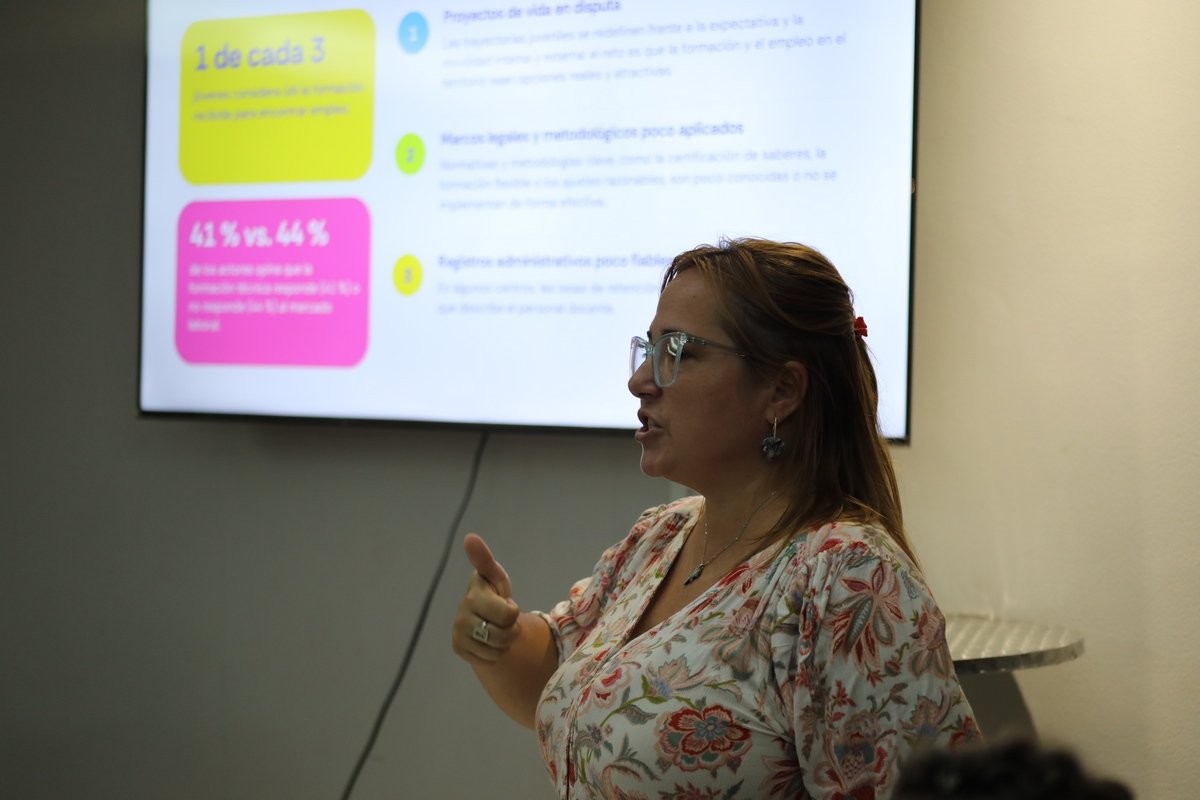Entre las brechas identificadas como línea de base se incluye que la oferta formativa no siempre responde a las demandas de los territorios, el nuevo tejido económico cubano ni a las expectativas de las y los jóvenes, explicó la socióloga Niuva Ávila.